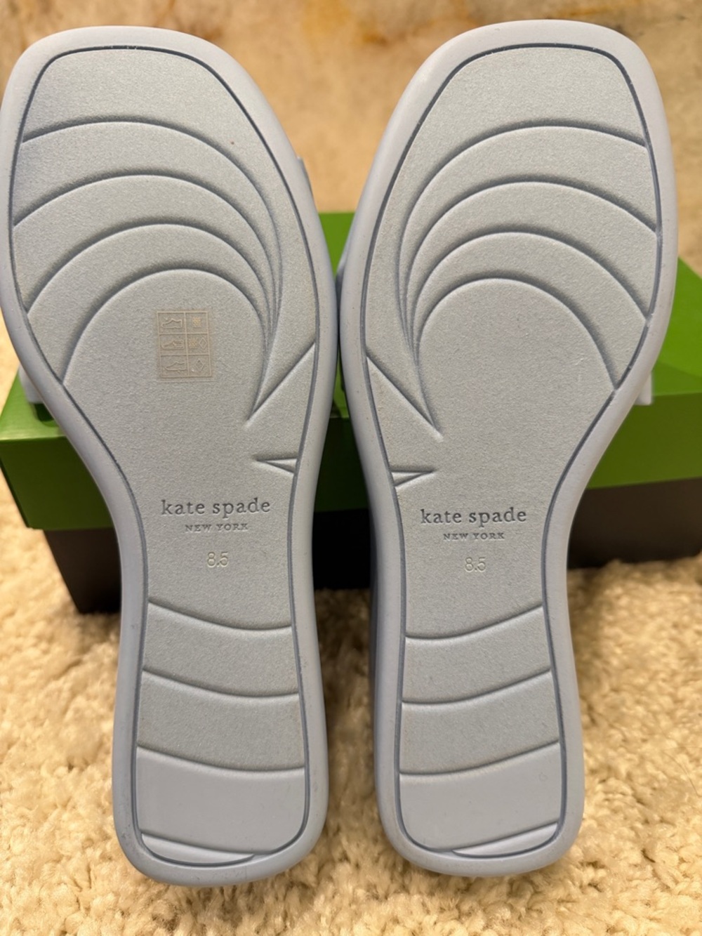 New Kate Spade neoprene bowwedge sandals 8.5 - Picture 7 of 11